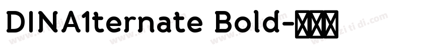 DINA1ternate Bold字体转换